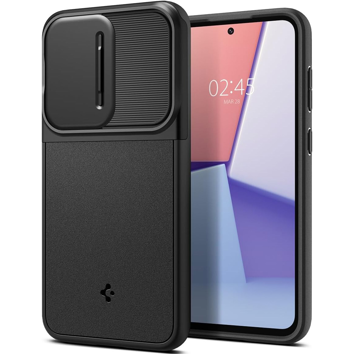 Oryginalne etui od marki Spigen z serii Optik Armor dla Galaxy S23 FE, czarne